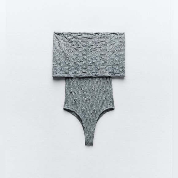 NWT OFF THE SHOULDER LACE BODYSUIT BY ZARA - Picture 1 of 7